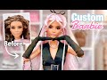 Custom barbie doll giving this doll a completely new look  makeover transformation