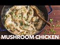 Creamy Herb Mushroom Chicken Recipe | One Pan Chicken   Cream Sauce