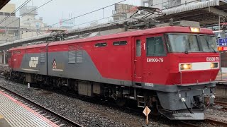 EH500形交直両用電気機関車牽引貨物列車。(7)