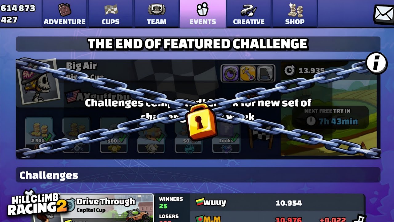 THE END OF FEATURED CHALLENGE? 😱 - Hill Climb Racing 2