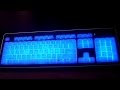 Illuminated keyboard backlit back lit modtek slim acrylic usb computer pc desktop wired full size