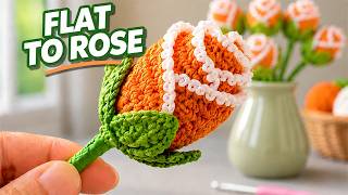 Crochet Rosebud Flower Tutorial So Easy It Looks Real