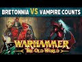 Bretonnia vs vampire counts warhammer the old world battle report