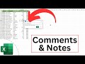 How to Use the Comments and Notes Features in Excel!