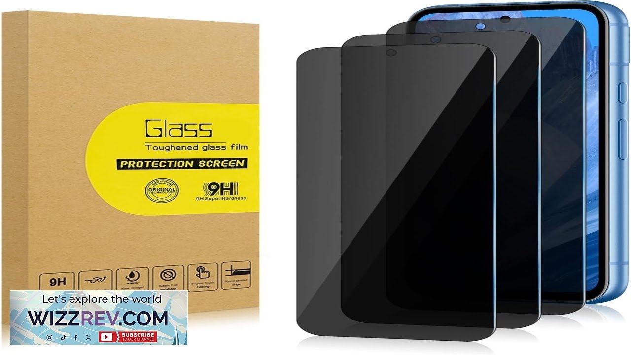 3 Pack Privacy Screen Protector for Google Pixel 8A Anti Spy Tempered Glass Ultra