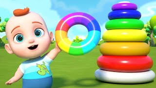 Leo Plays with Stacking Rings | Educational Videos for Toddlers | Learn & Play with Leo screenshot 4