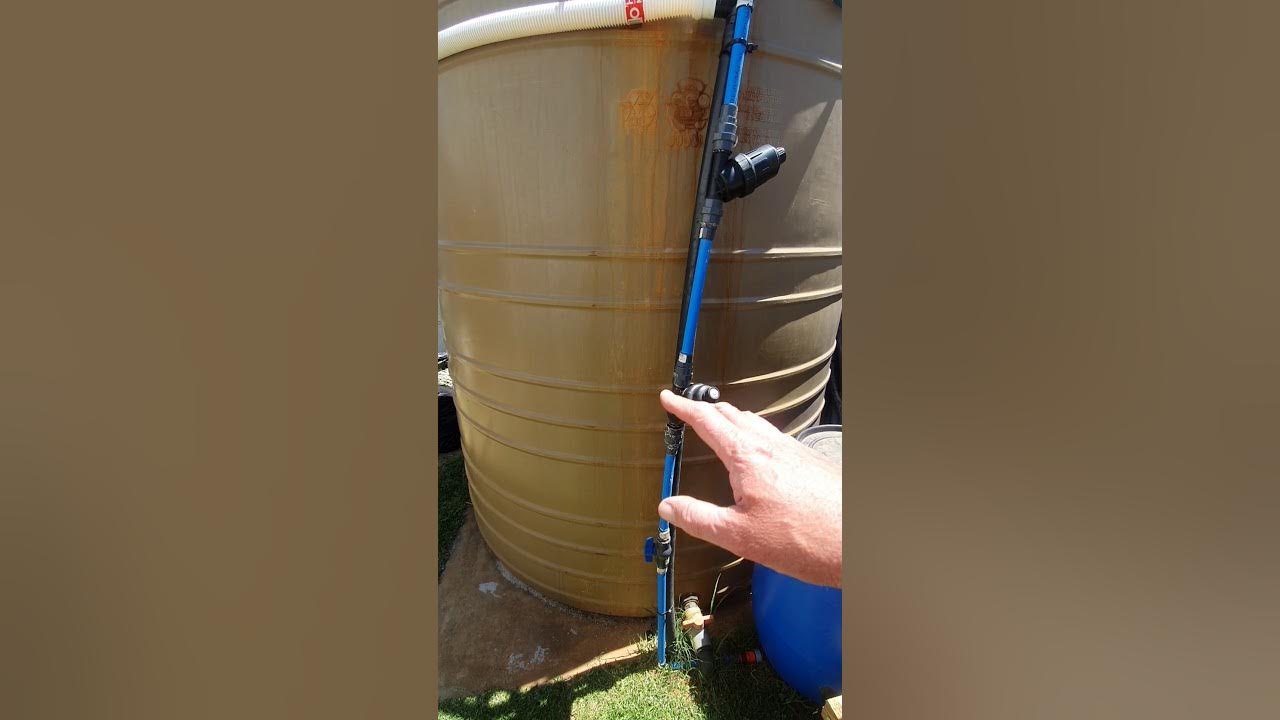 How to remove Iron from your borehole water easily. YouTube