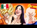 Espaol vs latino    itsmidna reacciona dragon ball latino vs espaol cul es mejor   