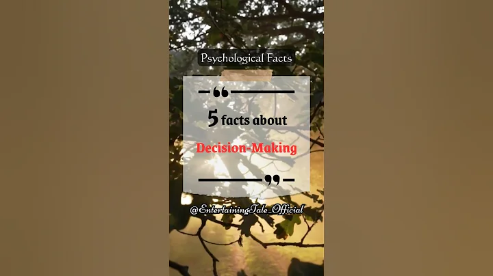 5 Facts About Decision-Making! #shorts #ytshorts #facts #reels #shortvideo #youtubeshorts