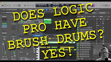 Are there Brush Drums in Logic Pro 11.2.2.? YES! [tutorial]