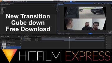 Hitfilm Tutorial 3D Cube down Transition - Hitfilm Express 2017 - with project files