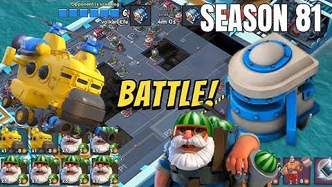 Boom Beach Warships Season 81 [ Heavy Choppa & Melon Bombardier Attacks] 