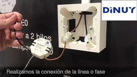 RE PLA LE0 vídeo de instalación: Regulador para lámpara led de 2 hilos Dinuy