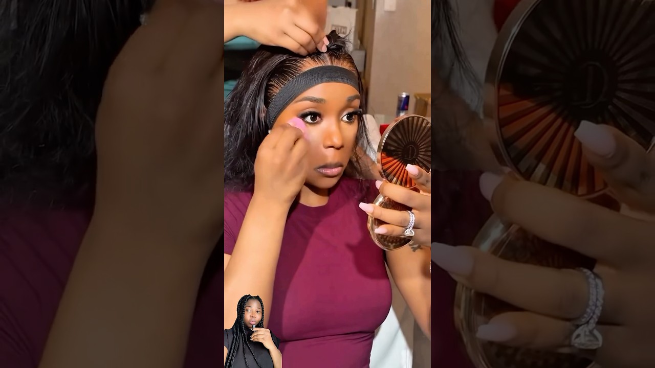 Chioma Adeleke Does Makeup Herself While Rushing for her Bridal Shower 