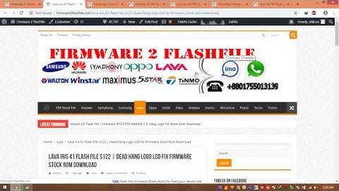 Lava Iris 41 Flash File S122 MT6570 Hang Logo Done Lcd Fixed Firmware 100% Tested