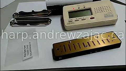 Precise harmonica tuning using the Five Cent Tuner and breath force