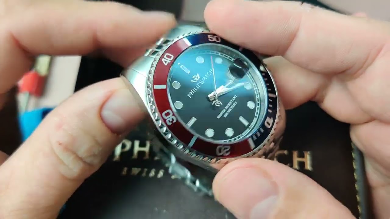 Philip Watch Men's Watch from the Caribe Collection - Swiss Made Stainless Steel R8253597049