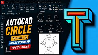 # 15 || Circle command practise 01 in AUTOCAD by TVASHTA