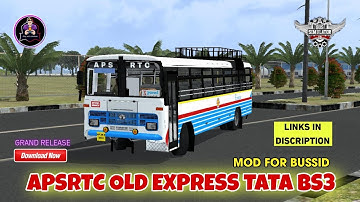Grand release APSRTC OLD EXPRESS  tata BS3 bus mod for bussid 