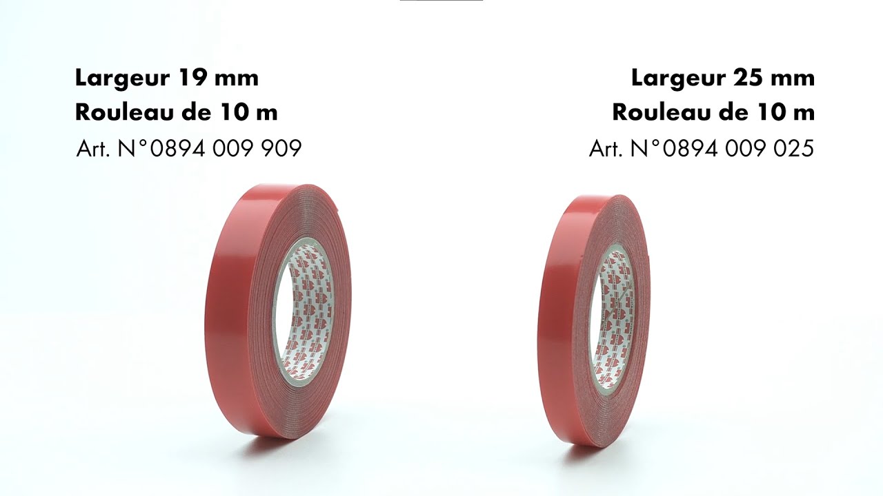 Ruban adhésif double-face pour la carrosserie (10 mètres)