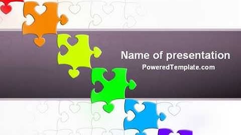 Fancy Jigsaw PowerPoint Template by PoweredTemplate.com