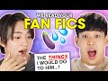 Koreans Reading FANFICS About Them! REACTION VIDEO | Peach Korea