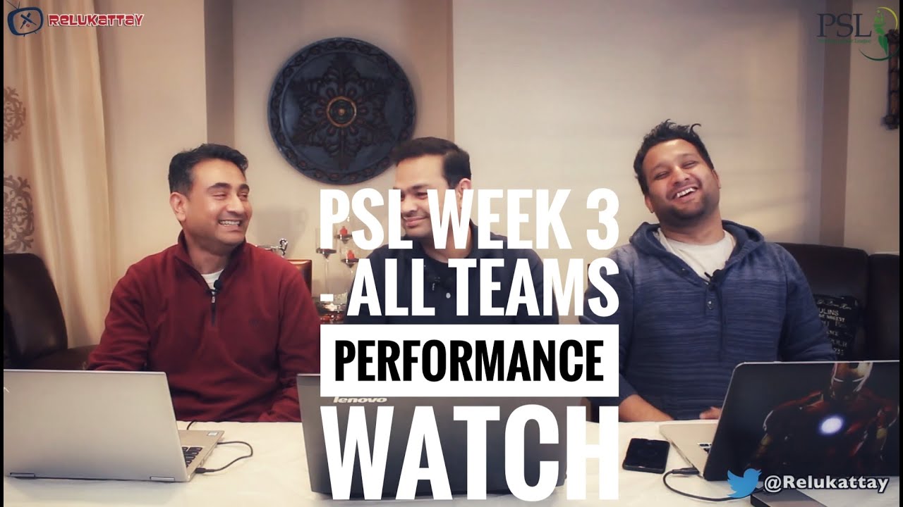 PSL 2019 – 3rd week all teams performance review and analysis – Relukattay EP12