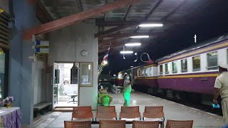 เข้ามาอย่างแรง Alsthom 4102 ทำรถด่วน 83 จอดบ้านโป่ง express train 83