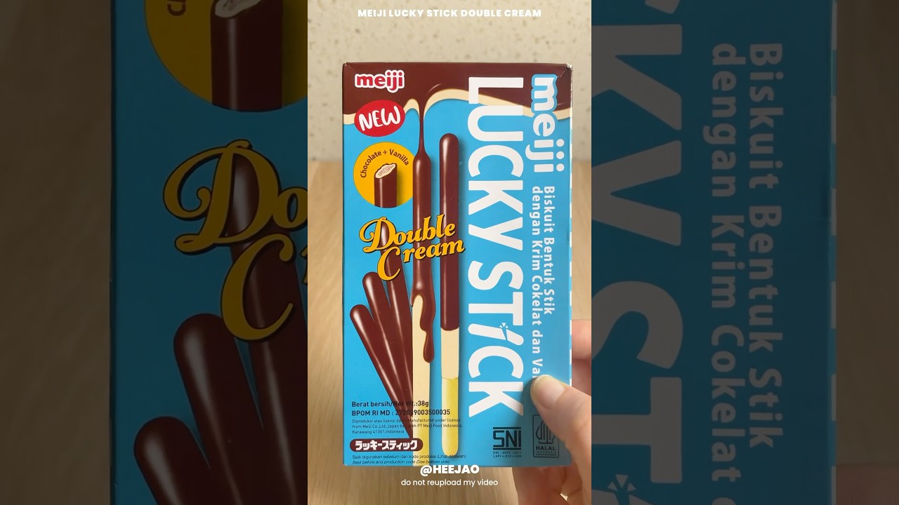 New Meiji Lucky Stick Double Cream Snack Review