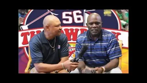 Walter Briggs interviewing Lawrence Taylor