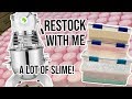 RESTOCK MY SLIME SHOP WITH ME! @UNIICORNSLIMESHOP