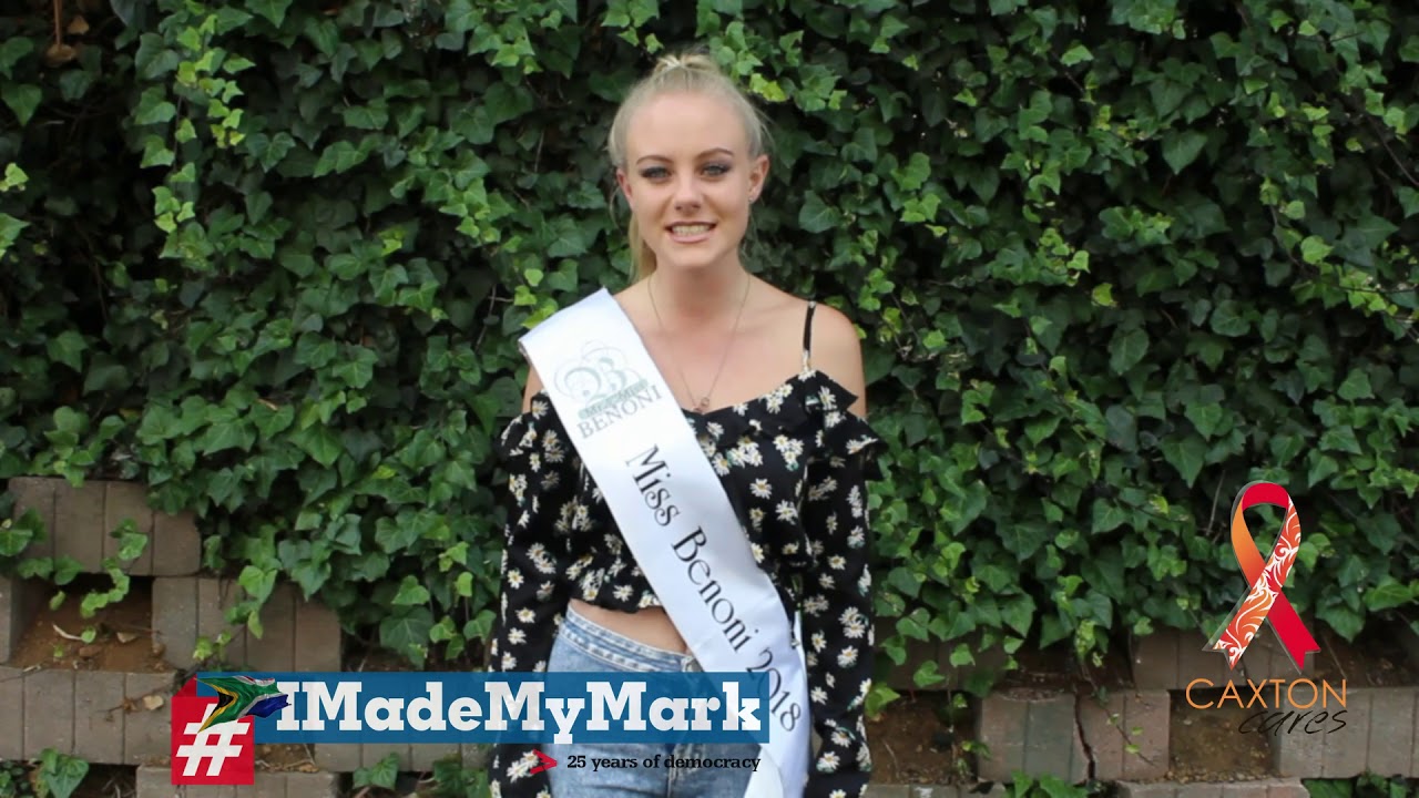 Miss Benoni speaks about upcoming national elections #IMadeMyMark caxton associates