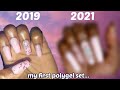 Recreating My Very First Polygel Set + Nail Progression Pics 2018-Now