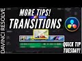 4 MORE Tips for TRANSITIONS in DaVinci Resolve 16 | Quick Tip Tuesday