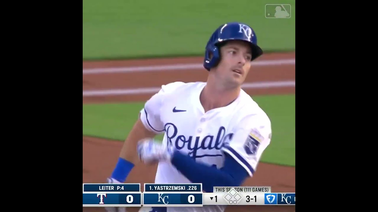Mike Yastrzemski S 12th Home Run Of The 2025 Season Mlb Baseball Homerun Sports Royals