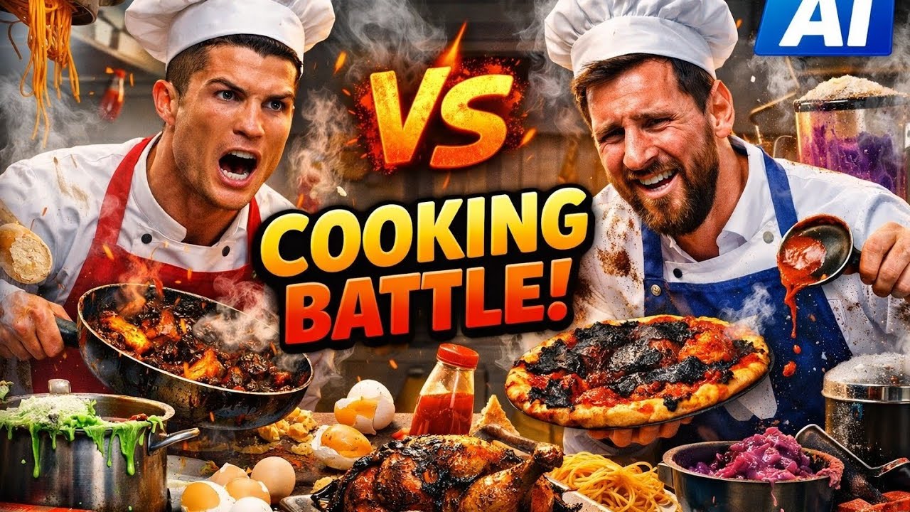 Ronaldo vs messi cooking battle part 2 - YouTube