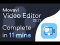 Movavi editor  tutorial for beginners in 11 minutes   2021 updated 