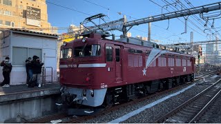 EF81 98 大宮発車 12系配給返却