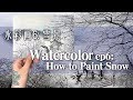 贝大大水彩教程6：怎么画雪景 Watercolor How to paint snow