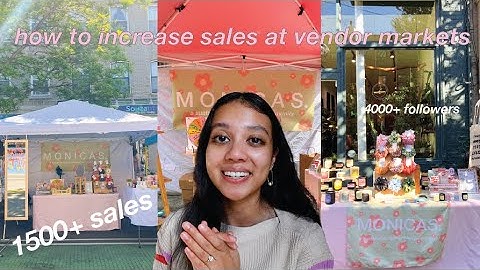 7 tips to INCREASE SALES at vendor markets as a small business owner // pop-up shop advice