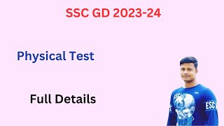 SSC GD 2023-24 Physical Test ,male or female Full Details Fmmanoj