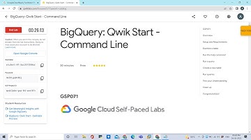 BigQuery: Qwik Start - Command Line #qwiklabs #googlecloudfacilitator #gcp #quests