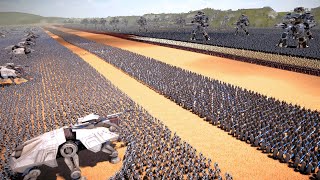 STAR WARS ARMY vs SPACE MARINES Beach Defenses - Ultimate Epic Battle Simulator 2 | UEBS 2