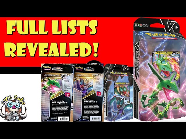 V Battle Decks - Rayquaza V / Noivern V Deck Lists Revealed, PokeGuardian