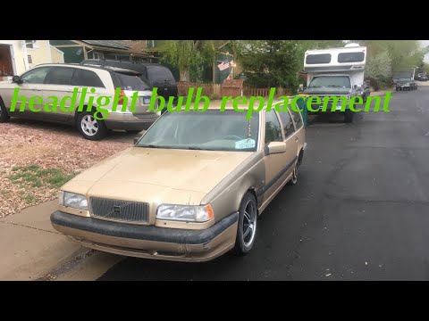 850 Volvo headlight bulb replacement