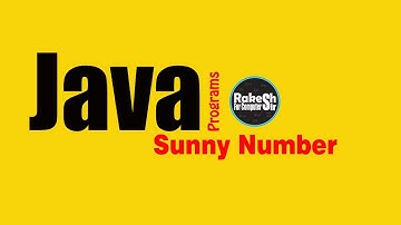 #Sunny #Number #With #Java by #rakssir