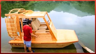 Building An Amphibious Boat From Scratch with Aircraft Propeller
