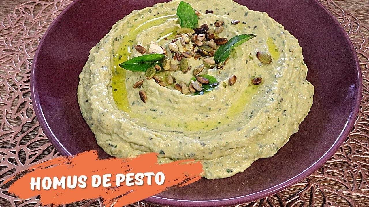 HOMUS DE PESTO Vegano Para variar o HOMUS de sempre! YouTube