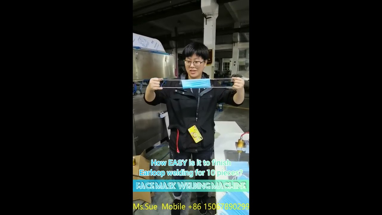 Face Mask Earloop Welding Machine Installation and Test