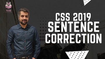 CSS 2019 PRECIS SENTENCE CORRECTION | PRECIS PAPER | CSP WAQAR HASSAN | WHI Institute